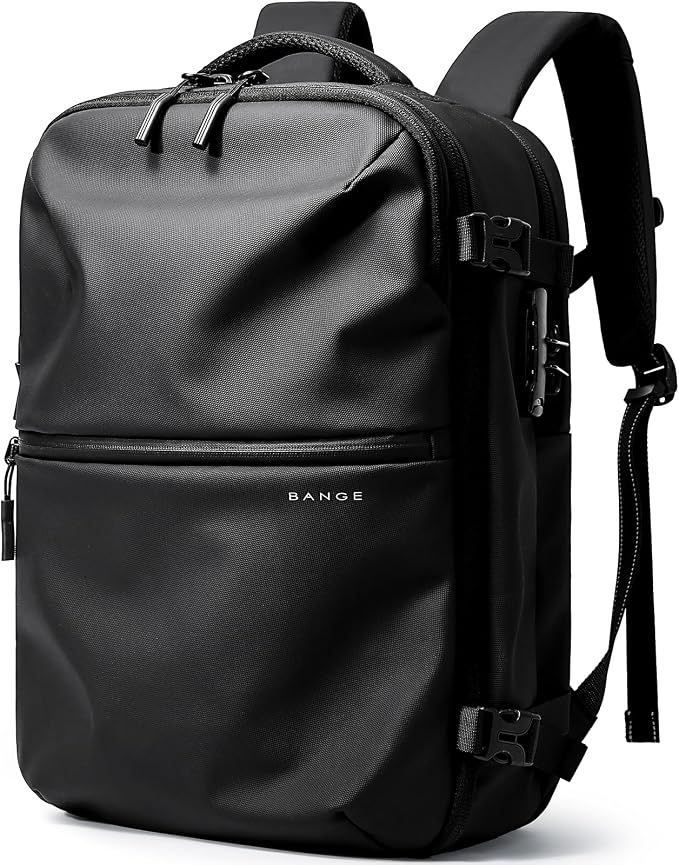 BANGE Travel Backpack with TSA lock version can hold 15.6 inch Laptop suitable Daily Commute and Overnight Flight Approved Anti-theft Bag by BANGE
