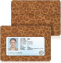 FINTIE Slim Minimalist Front Pocket Wallet RFID Blocking Credit Card Holder | Card Cases with ID Window for Men Women, Leopard print by Fintie