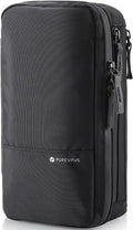 Purevave Compact Mens Toiletry Travel Bag Hanging, Mens Dopp Kit for Travel Waterproof, Wash Pouch Black | Minimalist compact design with multiple pockets, saves space in luggage and bathrooms by PPUREVAVE