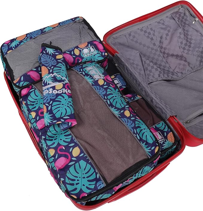 5 Set Packing Cubes for Travel Large Suitcase Luggage Organizer Bags Travel Accessories Vacation 4 Cubes 1 Laundry Pouch Bag - Image 4