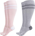 Momcozy Compression Socks for Women Wide Calf, 15-20mmHg Knee High Support Socks for Pregnancy, Nurses, Flying, Travel by Momcozy