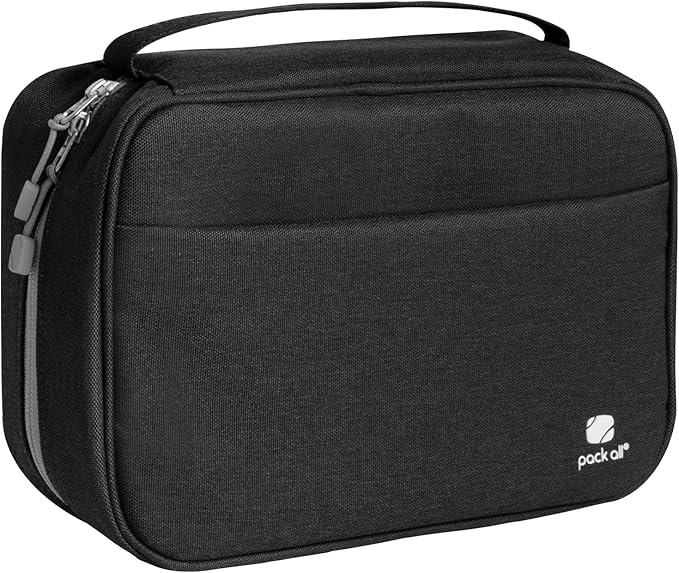 pack all Electronic Organizer Plus, Shockproof Cable Organizer Bag | Large Capacity, Water-resistant, Portable & Durable, Travel Tech Pouch for Chargers, Phones, USB Cords, Black - Image 4