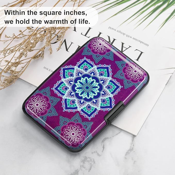 RFID Aluminum Wallet Credit Card Protector Case Holder for Men Women | Mini RFID Aluminum Wallet Credit Cards Holder Business Card Case Metal ID Case for Men Women - Image 6