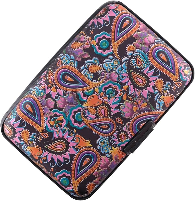 RFID Blocking Credit Card Holder for Men Women - Stylish Travel Wallet - Best protection for Bank Debit, ID, ATM, Cards against Scanning Criminals (graphics) - Image 3