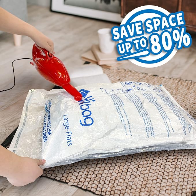 Vacuum Storage Bags, Space Saver Vacuum Seal Storage Bags 35-Pack Sealer Bags for Clothes, Clothing, Bedding, Comforter, Blanket (35C) | Various Size, Airtight Triple Seal, Save 80% Space, Hand Pump, Work with Vacuum, Double Zip, Reusable, Easy to Use - Image 7