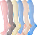 cerpite Compression Socks for Women & Men 6 Pairs Knee High Compression Socks 20-30 mmhg Best for Running,Nurse,Travel by Cerpitesportsstyles