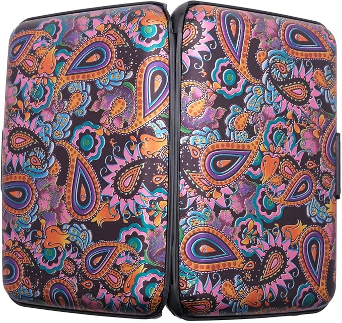 RFID Blocking Credit Card Holder for Men Women - Stylish Travel Wallet - Best protection for Bank Debit, ID, ATM, Cards against Scanning Criminals (graphics) - Image 4