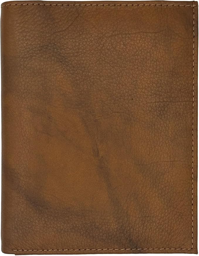Antique Saddle RFID Genuine Leather Passport Wallet - Image 9