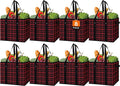 Reusable Grocery Bags 8 Pack, Foldable & Water Resistant Shopping Bags | Large Grocery Tote Bag Water Resistant Shopping Bags Foldable Grocery Bag for Clothes,Shoes and Picnic by WiseLife