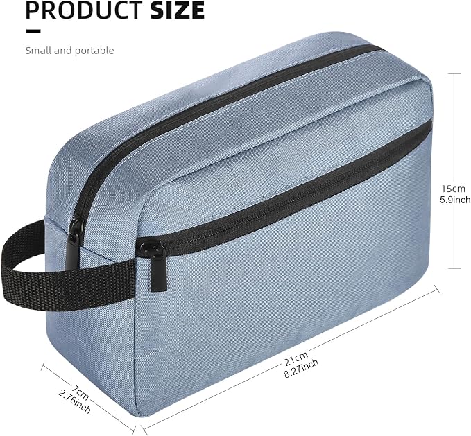 Icramsy Travel Toiletry bag Toiletry bag for women men Hanging Cosmetic bag Travel accessories for Women Men (Blue) - Image 2