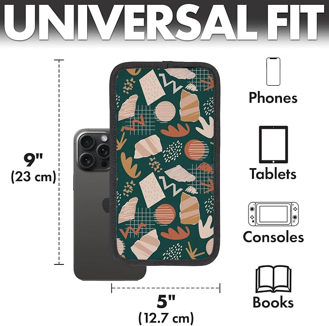 Airplane Phone Holder - Foldable Phone Stand for Plane Travel | Aluminum Build, 9 x 5 in. Boho Green, Tabletop Mount Desk, Plane Tray Seat back, Treadmill, Fits iPhone Cell Phone - Image 3