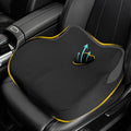 Allaboutsla Car Seat Cushion for Driving, Car Seat Pillow for Short Drivers | Ergonomic Memory Foam Seat Cushion for Pain Relief, Adult Booster Seat for Car, Butt Cushion for Car, Truck, Classic Black by Allaboutsla