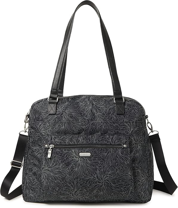 Baggallini Overnight Expandable Laptop Tote with RFID Phone Wristlet by baggallini