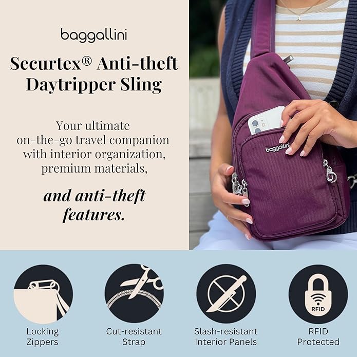 Baggallini Securtex Anti-Theft Daytripper Sling - Image 3