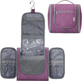 Hanging Toiletry Bag for Women Travel Makeup Bag Organizer Toiletries Bag for Cosmetics Essentials Accessories (Large, Dark Purple) by Narwey