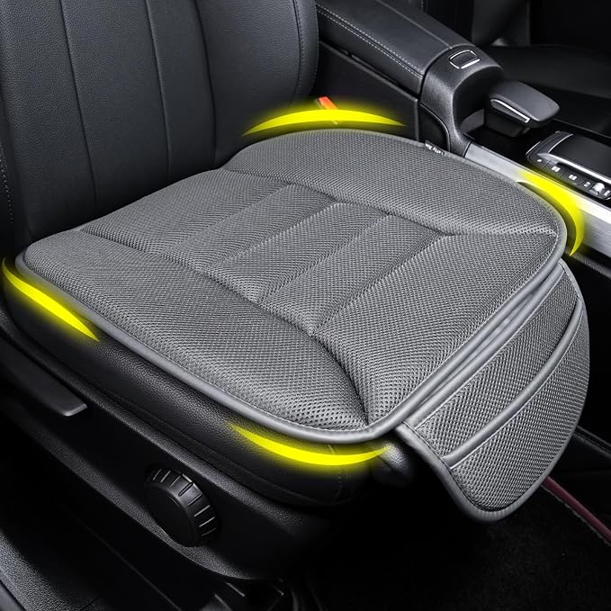 Lofty Aim Car Seat Cushion for Driving, Memory Foam Driver Seat Cushion | Car Seat Cushion for Long Driving, Automotive Seat Cushion for Pain Relief, Car Seat Pillow Fits Vehicles, Office, 4D Dgray by LoftyAim