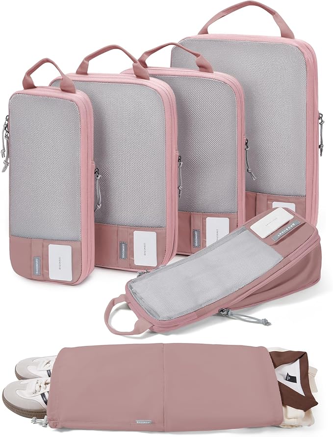 BAGSMART Compression Packing Cubes for Travel Essentials | 14 Set /6 Set /4 Set/2 Set, Lightweight, Durable by BAGSMART
