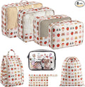 8 Set Packing Cubes for Travel with Clear Toiletry Bag, Durable Luggage Packing Organizers, Carry-On Accessories, TSA Approved See-Through Cubes, Space-Saving Storage Bags, Gifts for Women by BLINGCOOL