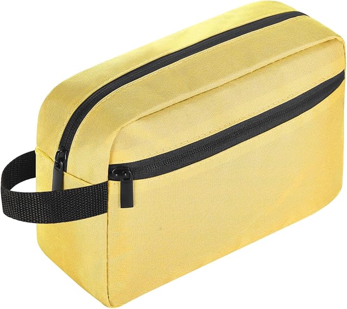 Icramsy Travel Toiletry bag Toiletry bag for women men Hanging Cosmetic bag Travel accessories for Women Men (Yellow) by Icramsy
