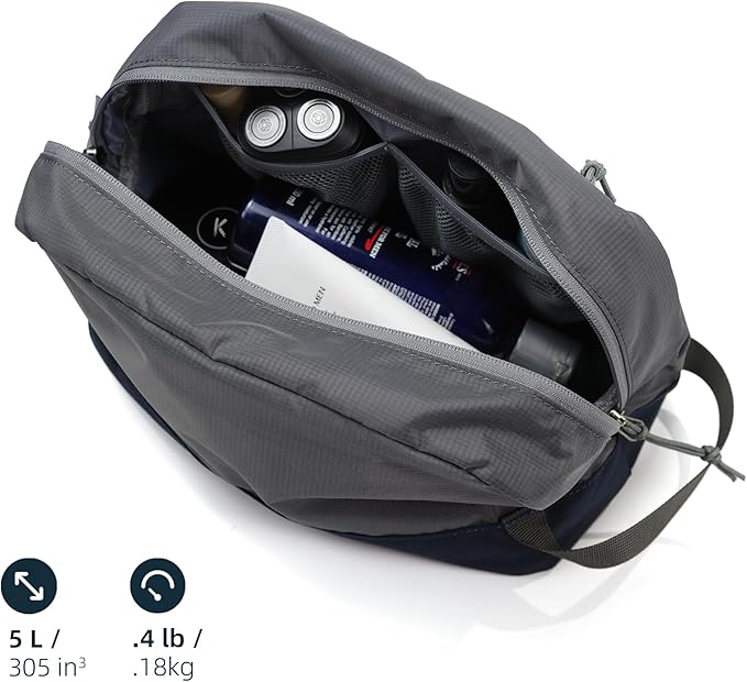 Travel Toiletry Bag 5L, Compact Travel Organizer with Waterproof TPU Wet/Dry Compartment - Image 2