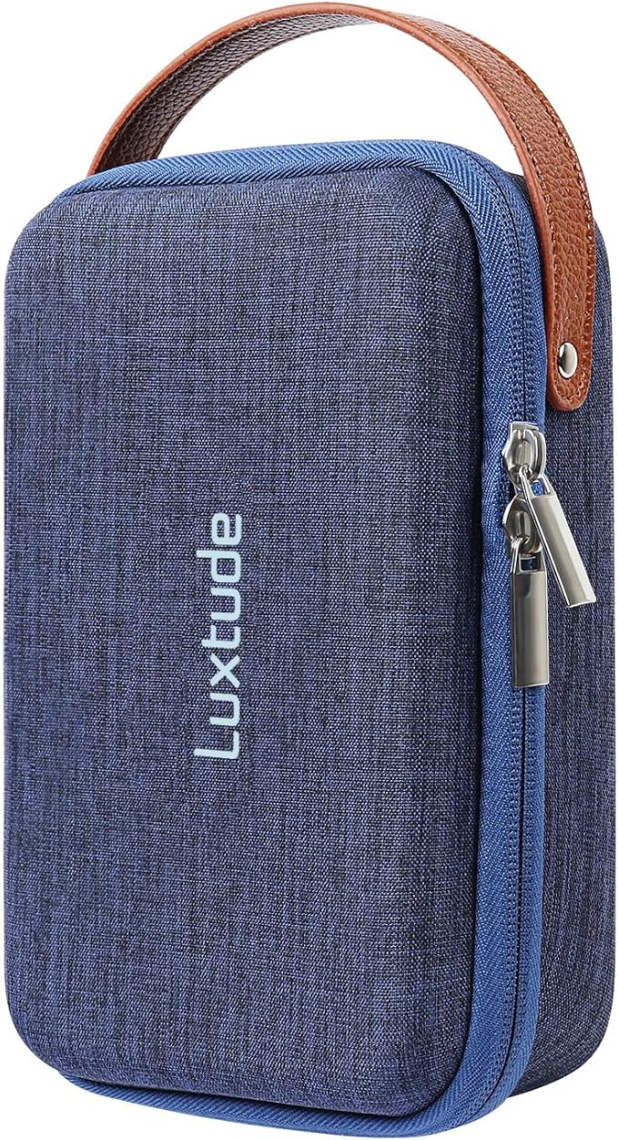 Tech Organizer Travel Case, Portable Electronics Organizer | Hard Shell Zipper Case for Charging Cables, Power Banks and Other Travel Essentials (External Size 8.5 x 5.9 x 2.5 Inch) by Luxtude