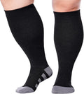 Abodhu Plus Size Compression Socks for Women& Men 15-20mmHg Wide Calf Knee High Socks by Abodhu
