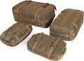 4 Set Tactical Packing Cubes ，Compressible Mesh Duffle Storage Bag,Portable Edc Molle Pouch Organizer. by CASONMMAX