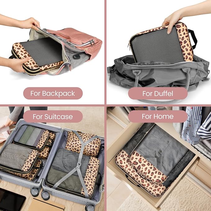 Cambond Compression Packing Cubes for Travel Women - Lightweight Luggage Organizers Bag Packing Cubes for Carry on Suitcases - Image 9