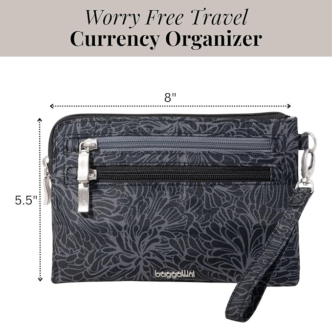 Baggallini Women's Rfid Currency Organizer Wristlet - Image 3