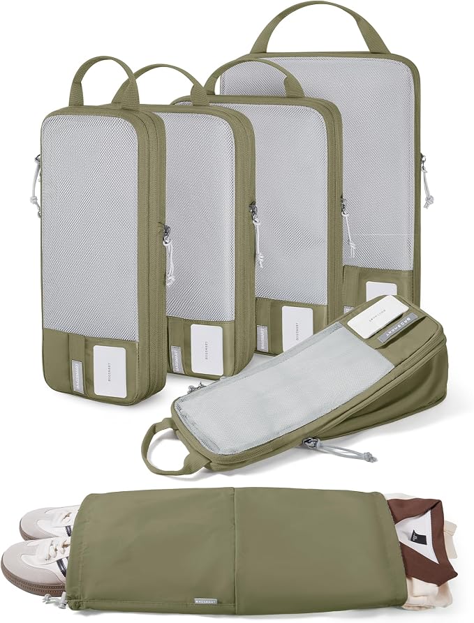 BAGSMART Compression Packing Cubes for Travel Essentials | 14 Set /6 Set /4 Set/2 Set, Lightweight, Durable by BAGSMART