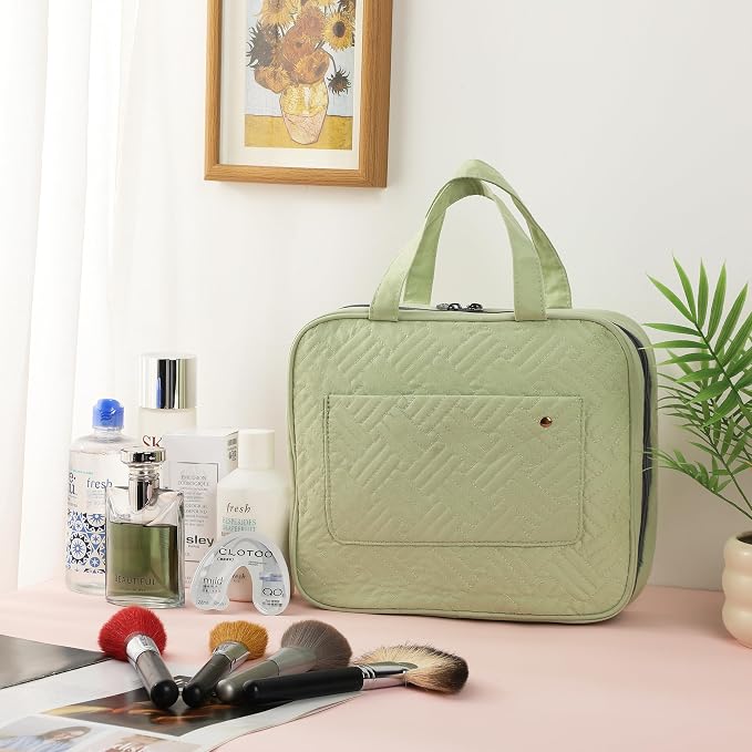 Ms. Pen- Travel Toiletry Bag Organizers, Sage Green | Makeup Travel Bag for Toiletries with Hanging Hook, Water-Resistant - Image 8