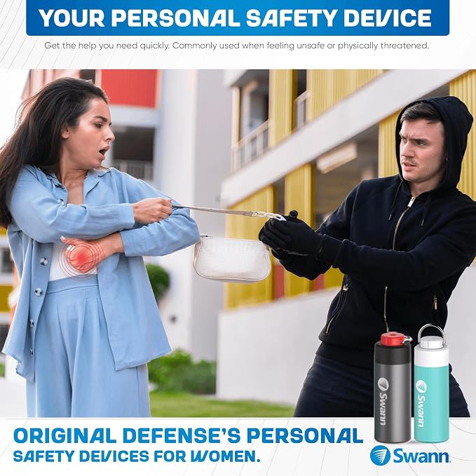Swann ActiveResponse Mobile Personal Safety Alarm - 110dB Loud Emergency Siren with SMS Alerts & Mobile Connectivity, Long Battery Life, Smart SOS Safety Alarm, Key Chain, MPRS - Image 7
