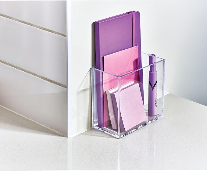 iDesign Adhesive Organizer Bin – Affixx Collection - Clear - Image 5