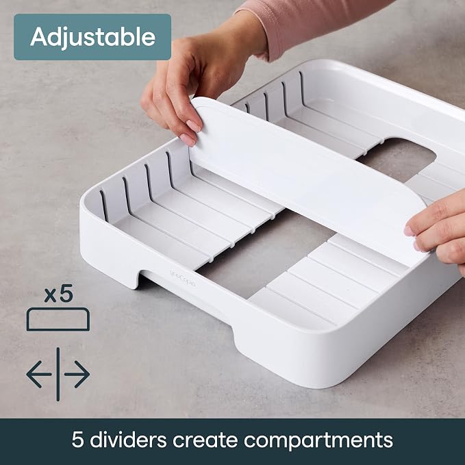 YouCopia StoraLid 24 Container Lid Organizer, Adjustable Plastic Lid Holder - Image 3