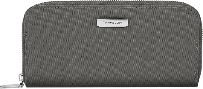 Travelon RFID Blocking Single Zip Wallet by Travelon