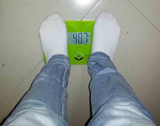 NewlineNY Auto Step On Super Mini Travel Bathroom Scale, 5.25" x 8.5" SBB0638SM: Green - Image 4