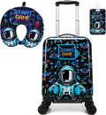 Kid's Luggage Set for Travel Toddler Suitcases with Wheels 2 Piece Boys Suitcase Set with Neck Pillow Hardshell 16" Carry on Hardside Luggage by Unknown