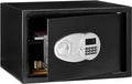 Amazon Basics Steel Security Safe and Lock Box with Digital Keypad, Easy to Use, Removable Shelf, Secure Cash, Jewelry, Documents, Black, 1.2 Cubic Feet, 16.9-x-14.6-x-10.6-inches (WxDxH) by AmazonBasics