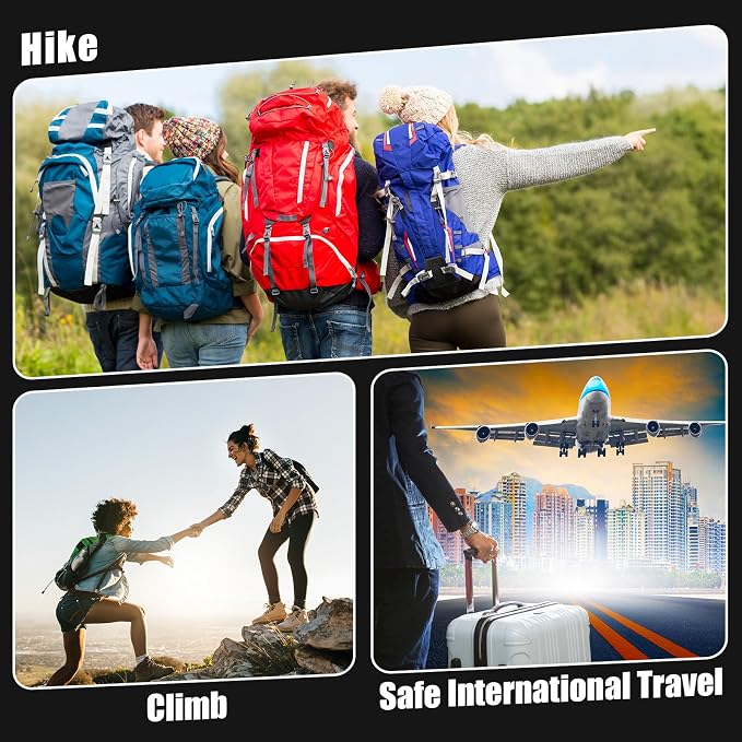 Cozypower 2 Pcs Hidden Money Belt for Travel Hidden Pockets Under Clothes Security Money Wallet Nylon Security Cash Safe Anti Theft Tactical Belt with Pouch - Image 6