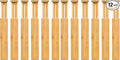 VaeFae 12-Pack Adjustable Bamboo Drawer Dividers, Expandable Drawer Organizer for Kitchen Utensils, Clothes, Bathroom, Office – Fits Drawer Interiors 16.6" to 21.8" by VaeFaeDirect