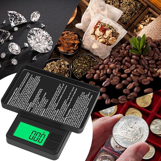 Digital Pocket Scale 1000g x 0.01g, Diyife Portable Precision Gram Scale | Jewelry Scale with Protective Cover, Auto-Off, Backlit LCD, 7 Units Tare, for Food, Kitchen, Coffee, Battery Included - Image 7