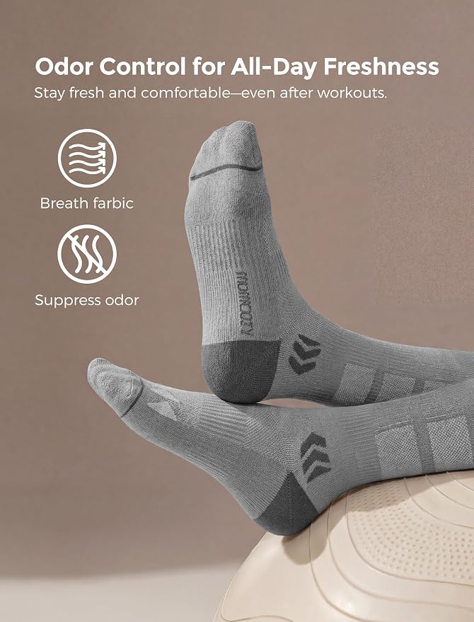 Momcozy Compression Socks for Women, 20-30 mmHg for Flying, Travel & Sports | 20-30 mmHg option: Enhanced support with zoned compression, Lycra fiber for lasting elasticity, silver-infused for freshness - Image 5