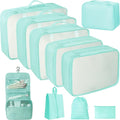 10 Pcs Set Packing Cubes - Travel Packing Organizers, Expandable Suitcase Organizer, Luggage Organizer Bags by WelcometoLUCDNC