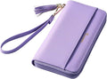 Travelambo Wristlet Wallet Women RFID Bifold Large Capacity Clutch Purse | Tassel, Zipper Coin Pocket, Card Holder Wallet, Gifts for Women by Travelambo