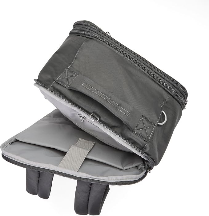 Securtex® Classic Anti-Theft Convertible Travel Backpack - 11x17” Carry-On, Fits 16” Laptop, Locking Zippers, Expandable | Locking zippers - Image 6