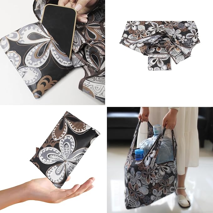 2-Piece reusable grocery bags,shopping bags,grocery bags Reusable Shopping 60+Pounds Capacit, Foldable, - Image 7