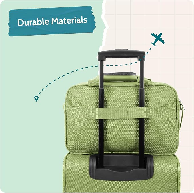 U.S. Traveler Rio 14" Travel Tote Bag, Lightweight 1200D Carry-On Bag for Women & Men - Image 6