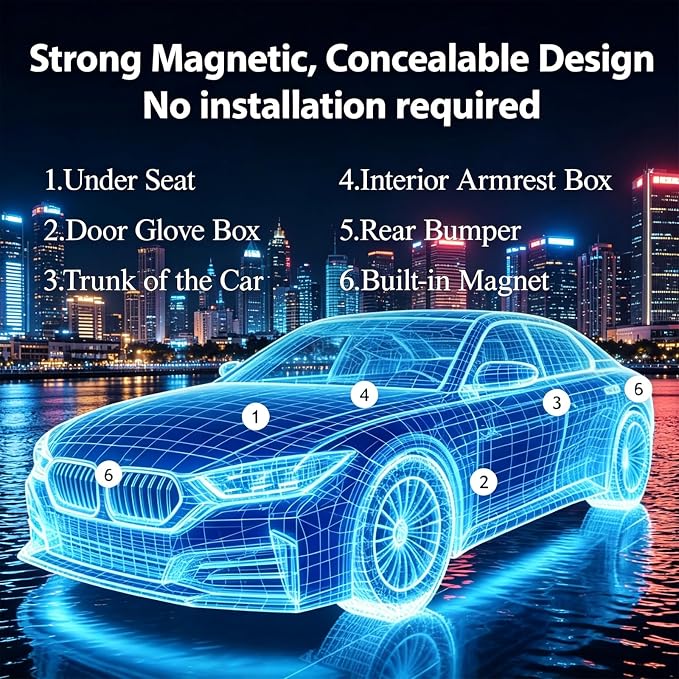 2 Pack GPS Tracker for Vehicles,Hidden Vehicle Locator,No Monthly Fee | Tracker Device for Vehicles,Car GPS Tracker | iOS Only | Magnetic | No SIM Card | Waterproof | Use with “Find My” - Image 3