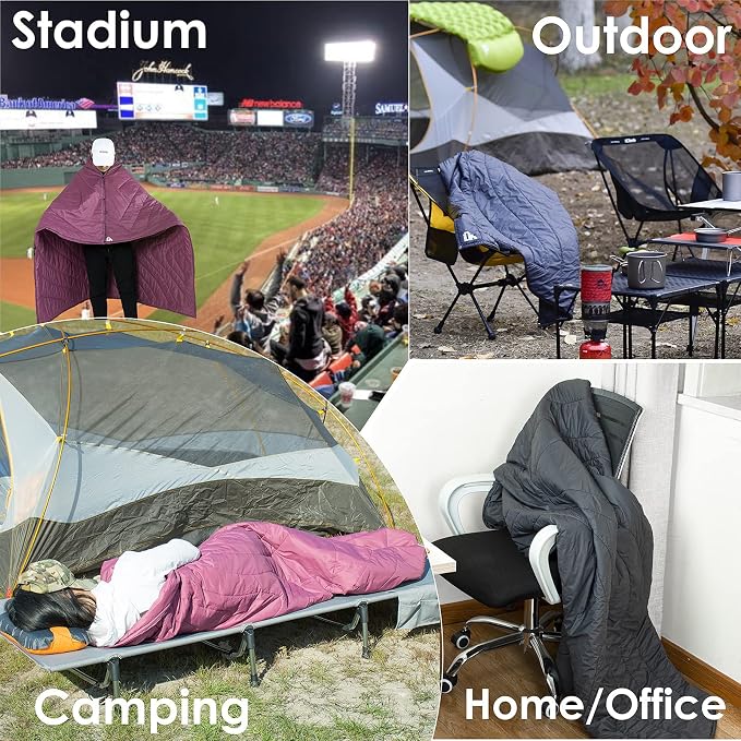 3M Thinsulate Insulation Warm Camping Blanket Ultralight Compact - Image 4