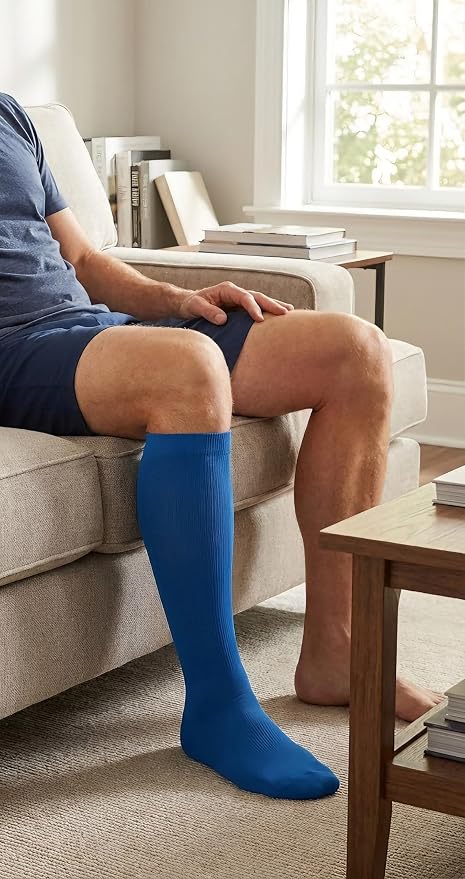 5/6 Pairs Graduated Compression Socks for Women&Men 20-30mmhg Knee High Socks Travel Hiking Running Stocking - Image 4